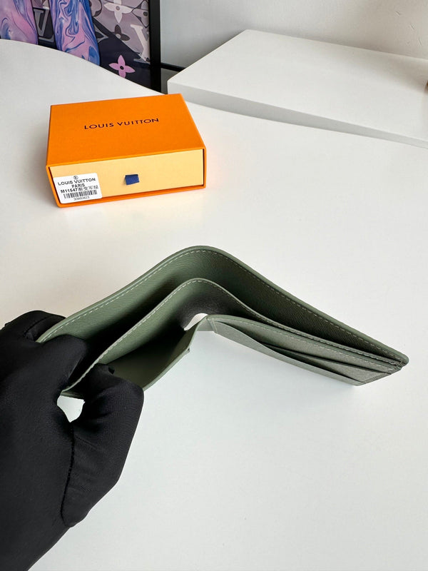 LV Multiple Wallet Green Monogram Gradient Canvas 221316