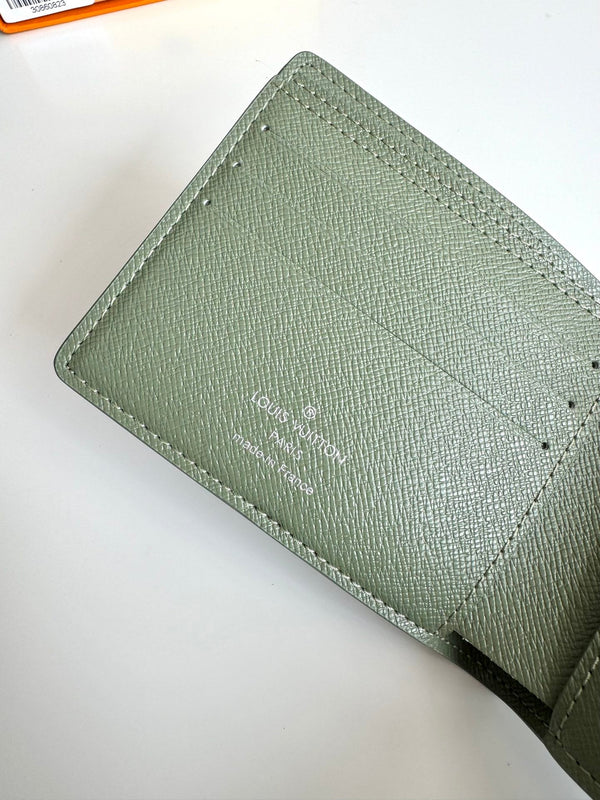 LV Multiple Wallet Green Monogram Gradient Canvas 221316