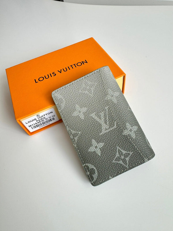 LV Pocket Wallet Green Monogram Gradient Canvas 221317