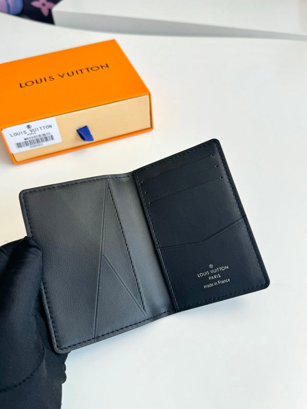 LV Pocket Organizer Black Epi XL Cowhide Leather 221320