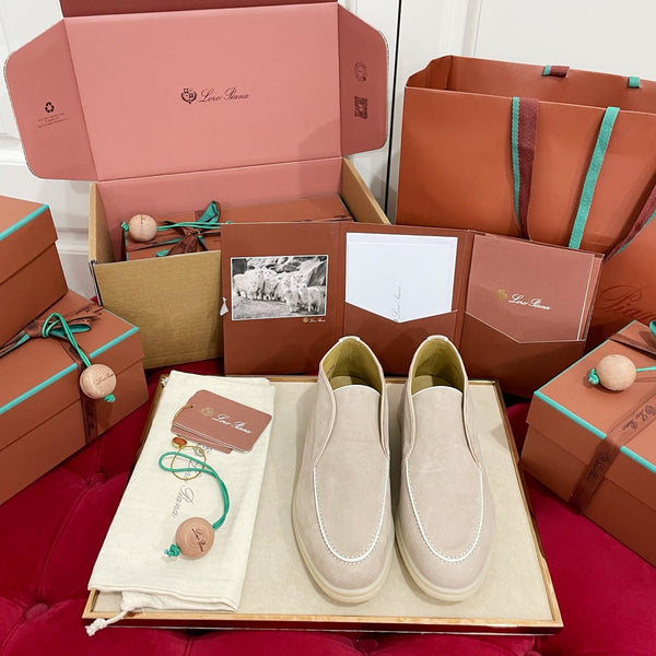 LP Open Walk Ankle Boot In Light Beige Brown Mix White Suede 978056