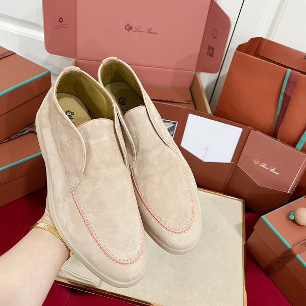 LP Open Walk Ankle Boot In Light Beige Pink Mix Pink Suede 978054