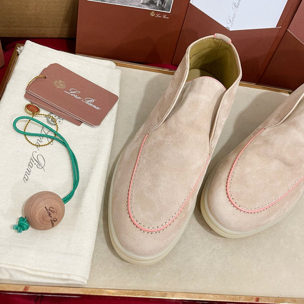 LP Open Walk Ankle Boot In Light Beige Pink Mix Pink Suede 978054