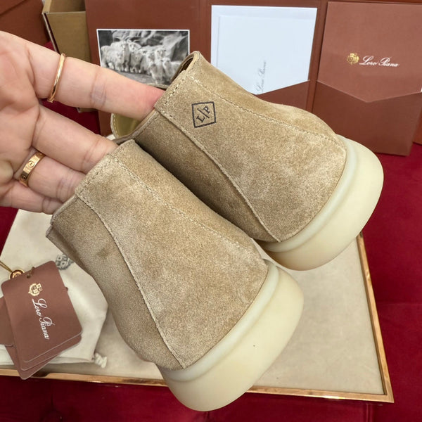 LP Open Walk Ankle Boot In Light Brown Suede 978060