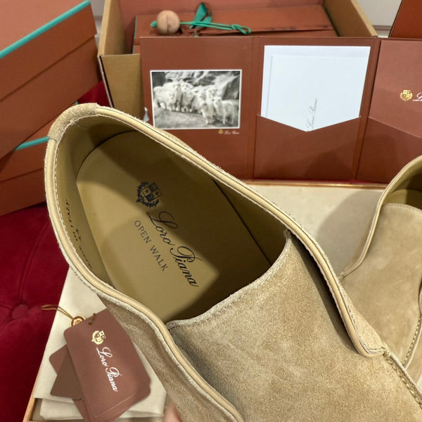 LP Open Walk Ankle Boot In Light Brown Suede 978060