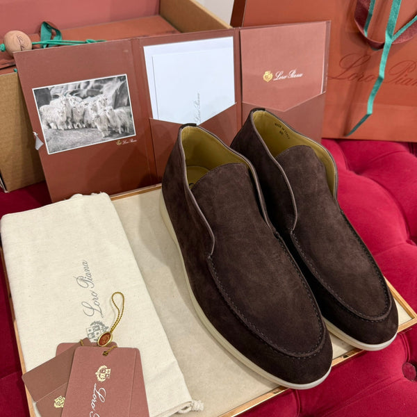 LP Open Walk Ankle Boot In Brown Chocolate Suede 978064