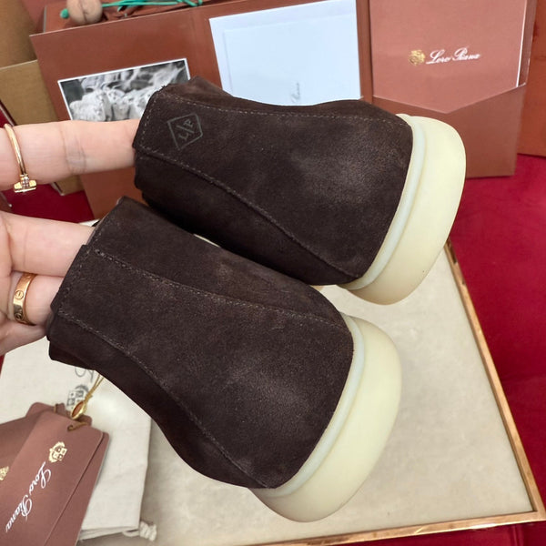 LP Open Walk Ankle Boot In Brown Chocolate Suede 978064