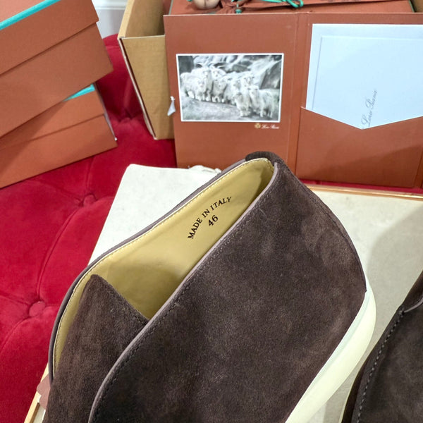 LP Open Walk Ankle Boot In Brown Chocolate Suede 978064