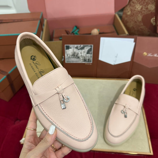 LP 25C Summer Charms Walk Loafer Plum Flower Calfskin 212598