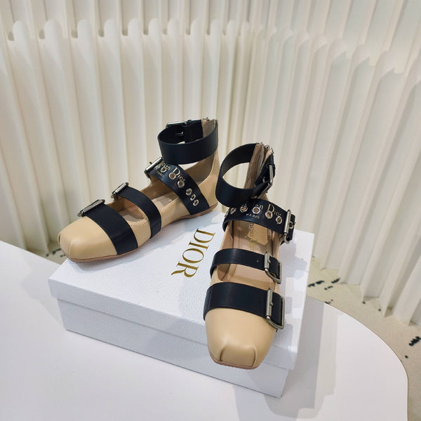 CD 25 Mary Jane Flat Calfskin and Suede 237989