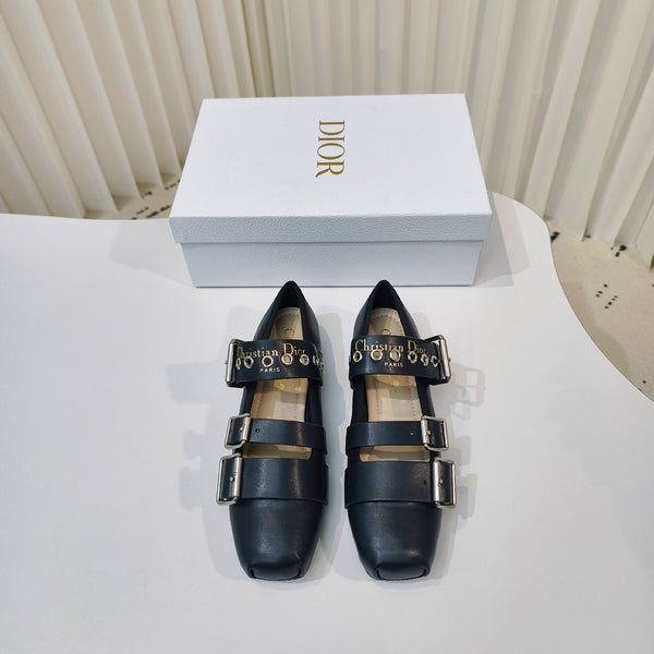 CD 25 Punk Ballet Flat Calfskin and Suede 237991