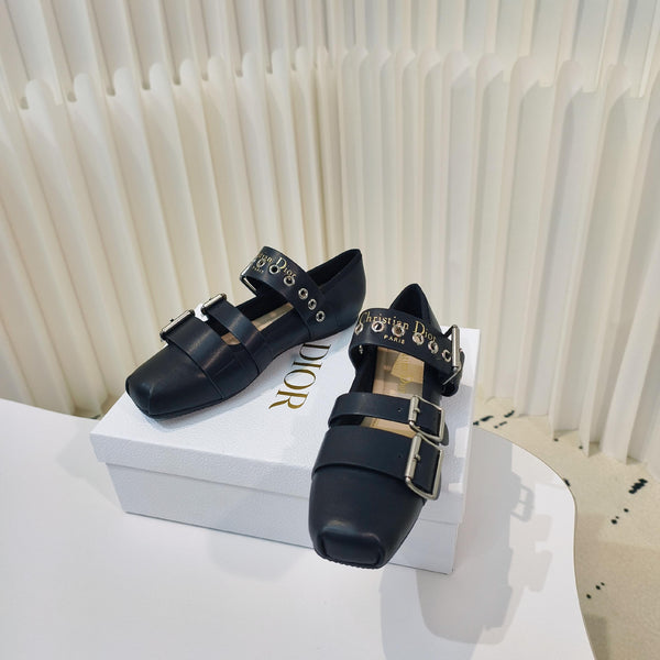 CD 25 Punk Ballet Flat Calfskin and Suede 237991