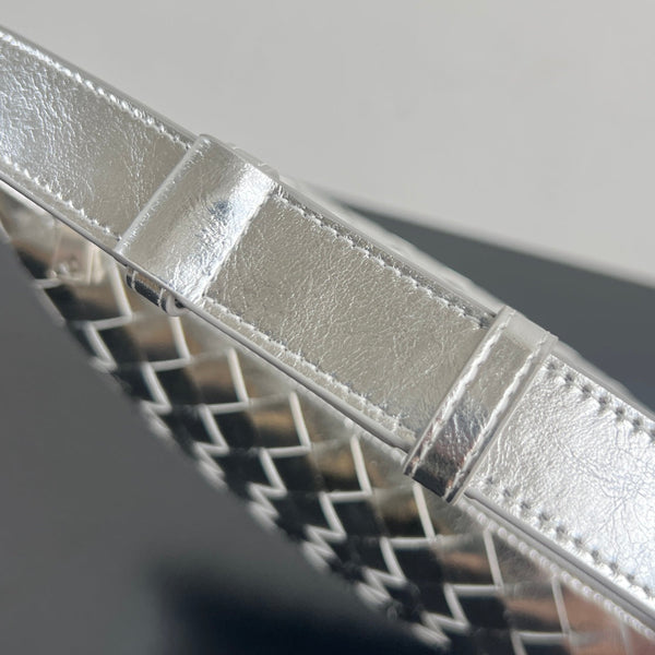 WALLACE 22 BAG SILVER METALIC CALFSKIN