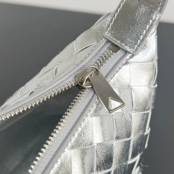 WALLACE 22 BAG SILVER METALIC CALFSKIN