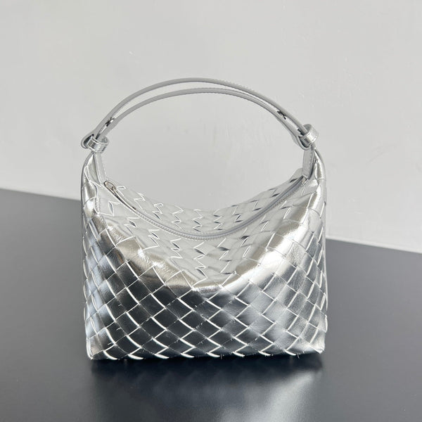 WALLACE 22 BAG SILVER METALIC CALFSKIN