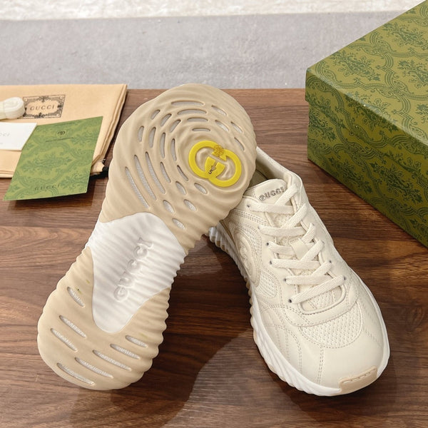 GG RIPPLE SNEAKER  cream
