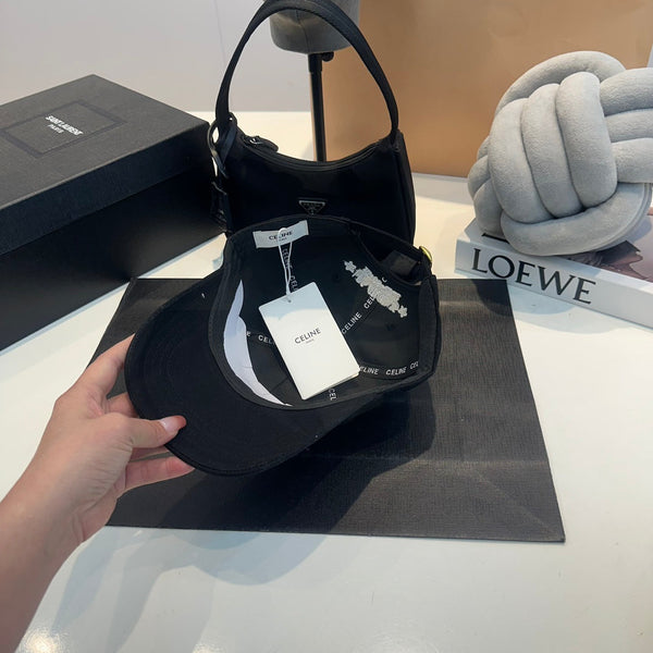 Celin Cap Black Cotton Fabric 210332