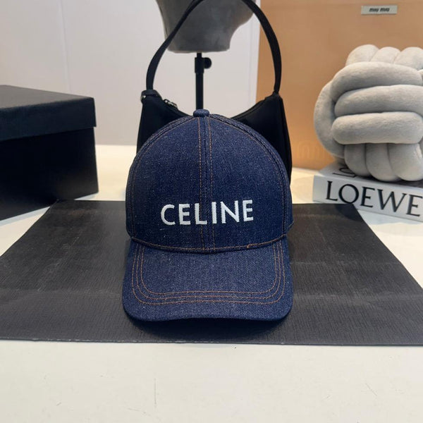 Celin Cap Blue Denim Fabric 210428
