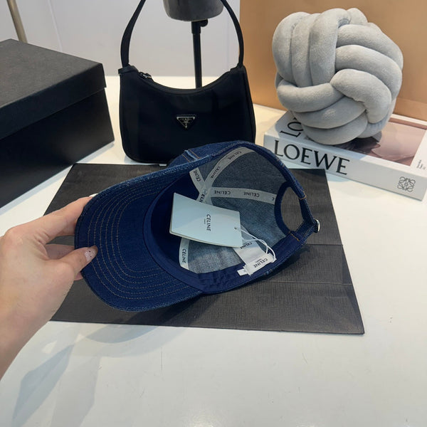 Celin Cap Blue Denim Fabric 210417