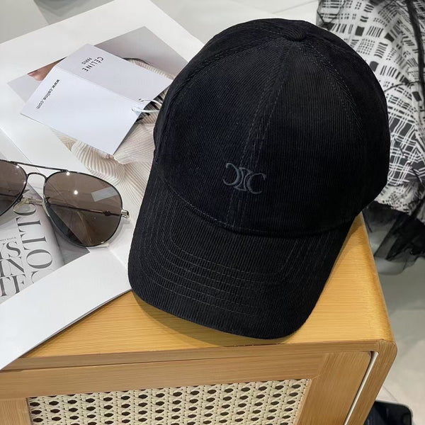 Celin Cap Black Cotton Fabric 210407