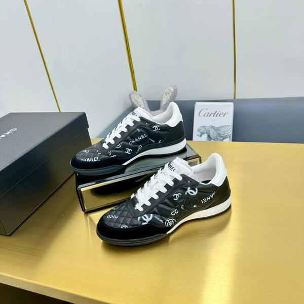 CC 25s Sneaker Black Leather With Velvet 297810