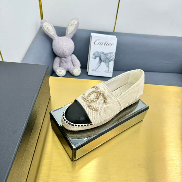 CC 25s Loafers Beige Light Wool Leather 297814