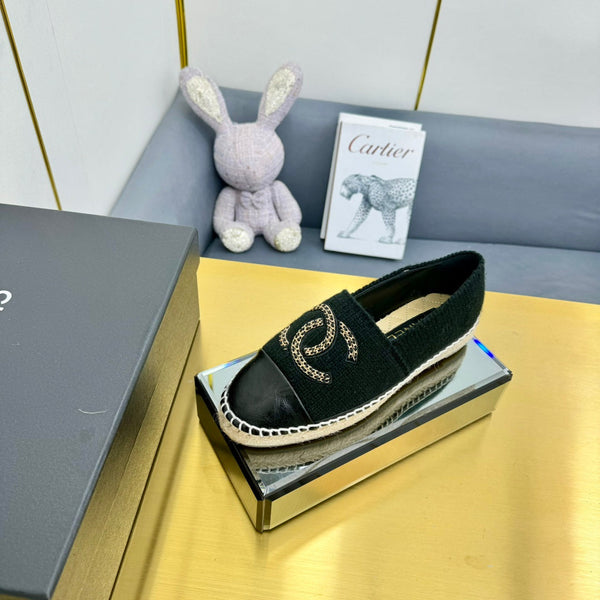 CC 25s Loafers Black Wool Leather 297815