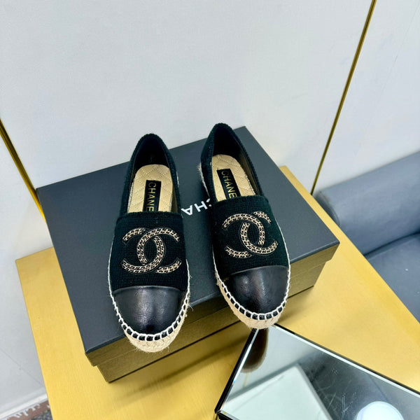 CC 25s Loafers Black Wool Leather 297815