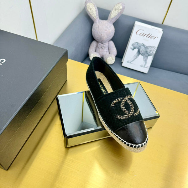 CC 25s Loafers Black Wool Leather 297815