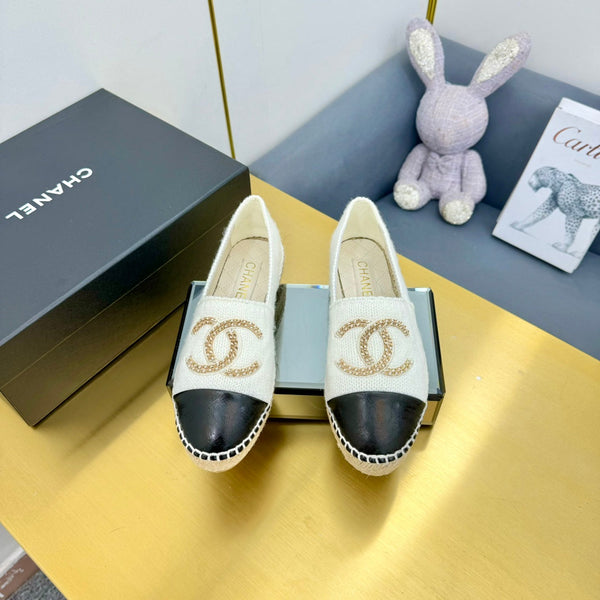 CC 25s Loafers White/Black Wool 297816
