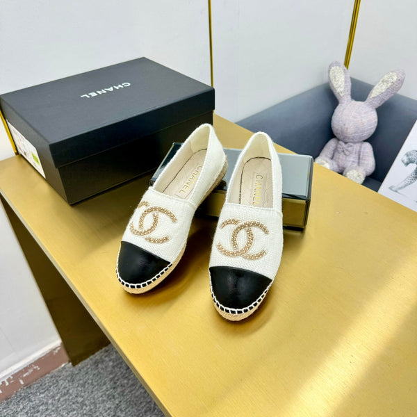 CC 25s Loafers White/Black Wool 297816
