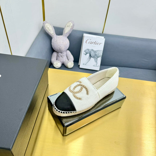 CC 25s Loafers White/Black Wool 297816