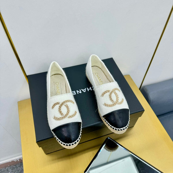 CC 25s Loafers White/Black Wool 297816