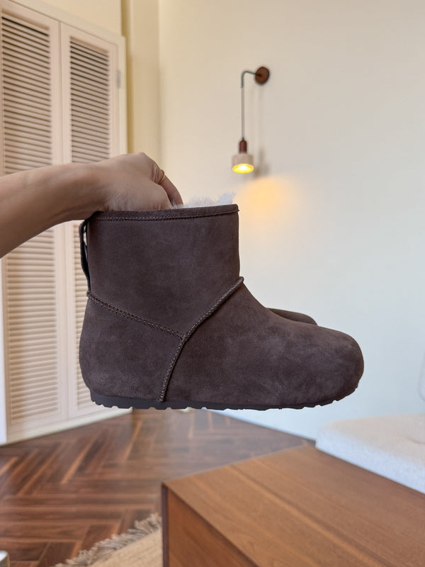 UGG Classic Femme Mini Boots Charred Mahogany Wool Suede 517908