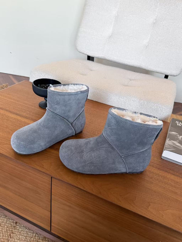 UGG Classic Femme Mini Boots Grey Wool Suede 517910