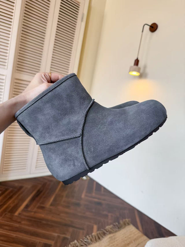 UGG Classic Femme Mini Boots Grey Wool Suede 517910