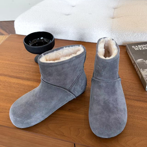 UGG Classic Femme Mini Boots Grey Wool Suede 517910