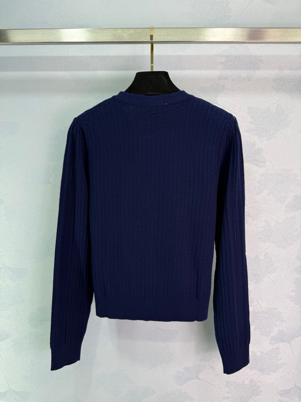 CC 25 Cardigan Navy Blue Wool 279172