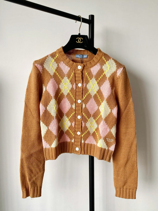 Prada 25 Cardigan Multicolor Wool 293871