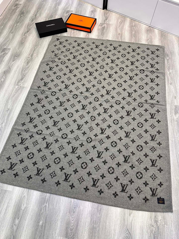 LV Neo Monogram Black White Wool Cashmere