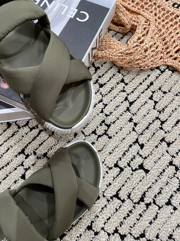 SANDALO ELETTRICO OMBRA IN PELLE DI VITELLO