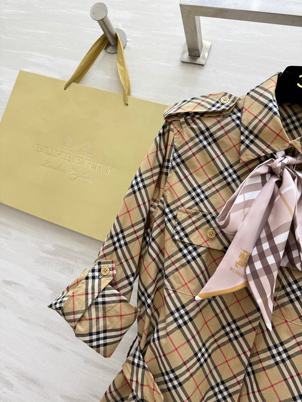 Bur 25 Plaid Cotton Shirt Dress