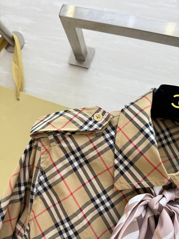 Bur 25 Plaid Cotton Shirt Dress