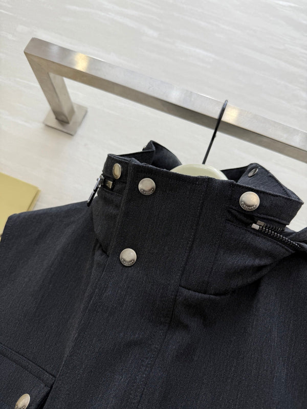 Bur 25 Autumn And Winter Wool Coat Black