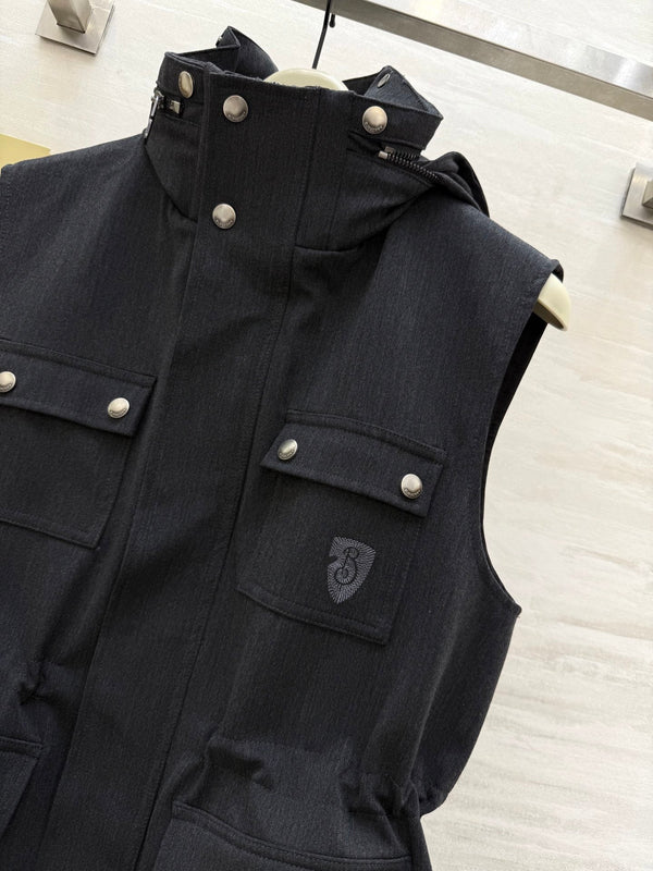 Bur 25 Autumn And Winter Wool Coat Black