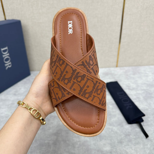 CD ALIAS SANDAL CIDER EMBOSSED CALFSKIN