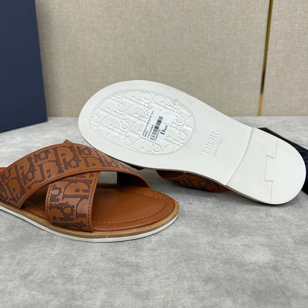 CD ALIAS SANDAL CIDER EMBOSSED CALFSKIN