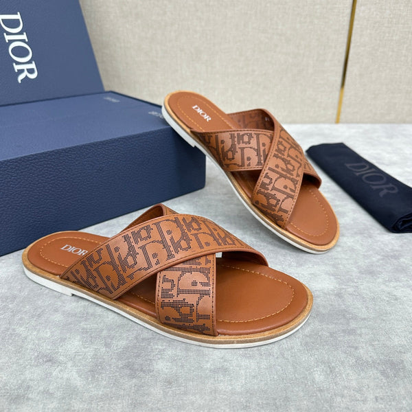 CD ALIAS SANDAL CIDER EMBOSSED CALFSKIN