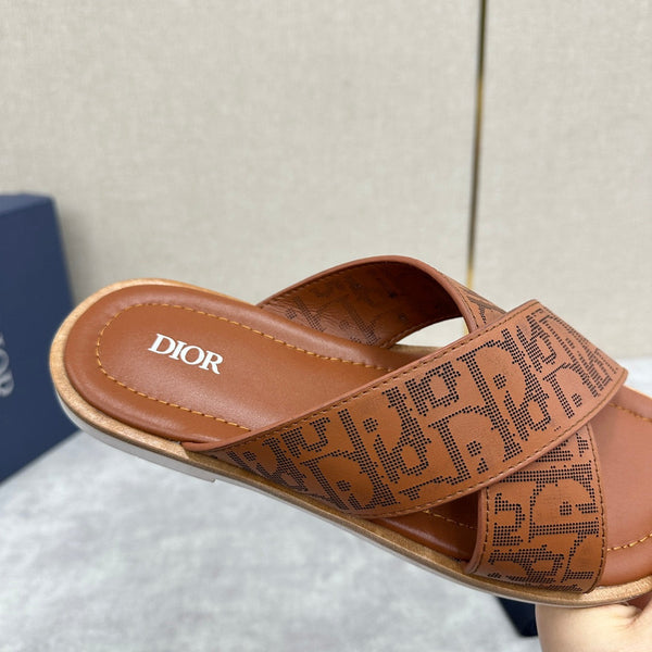 CD ALIAS SANDAL CIDER EMBOSSED CALFSKIN