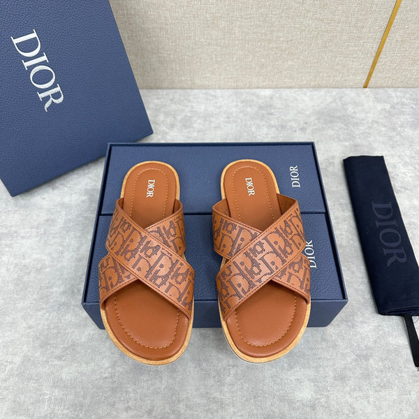 CD ALIAS SANDAL CIDER EMBOSSED CALFSKIN